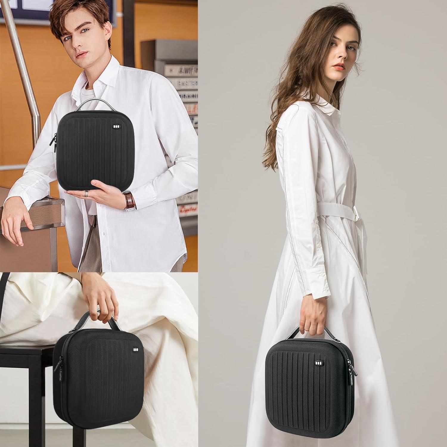 Funda Dura Krypthos para Meta Quest 3S/3/2 y Vision Pro - Negro