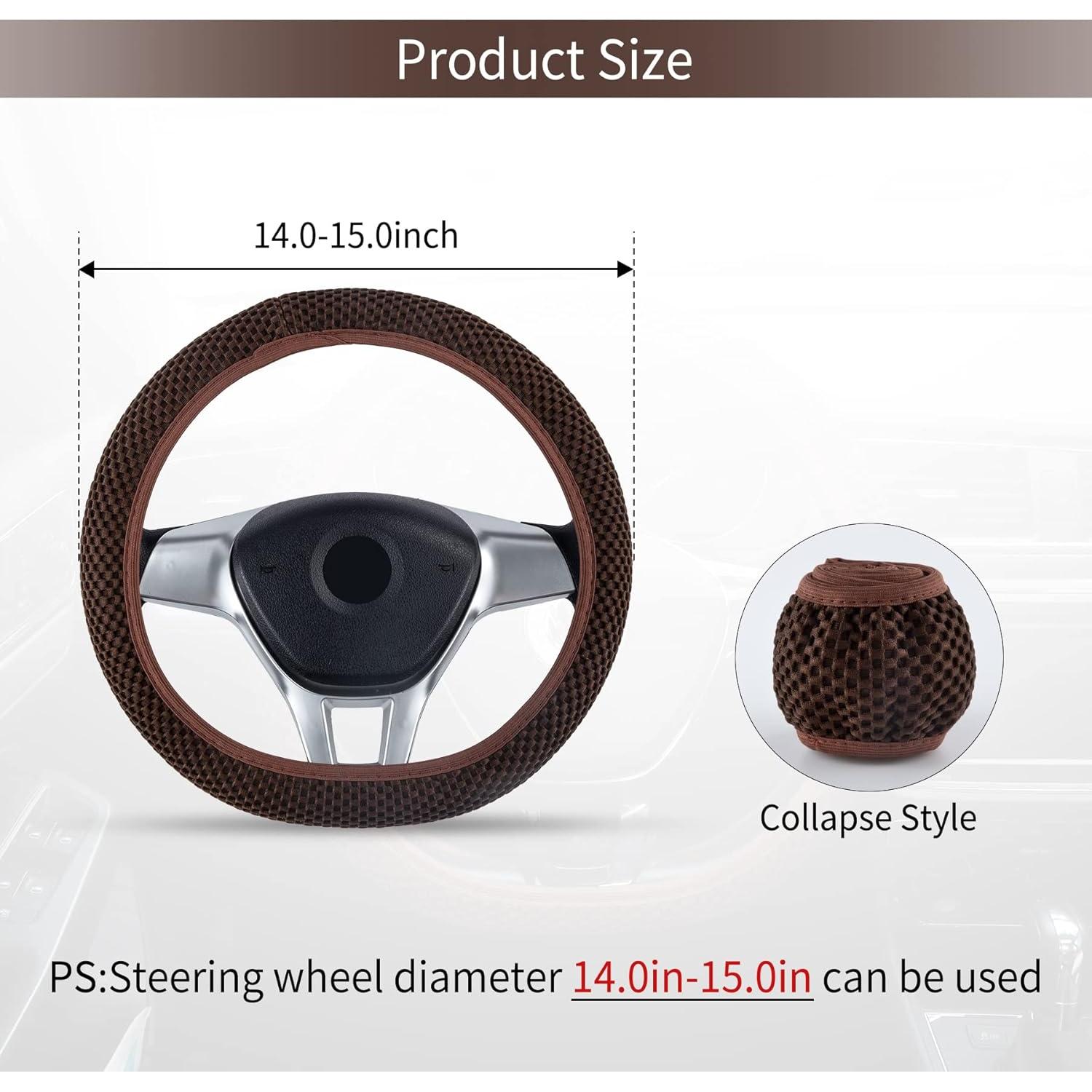 Cubierta de Volante Elástico GaRhomxy Microfibra Antideslizante