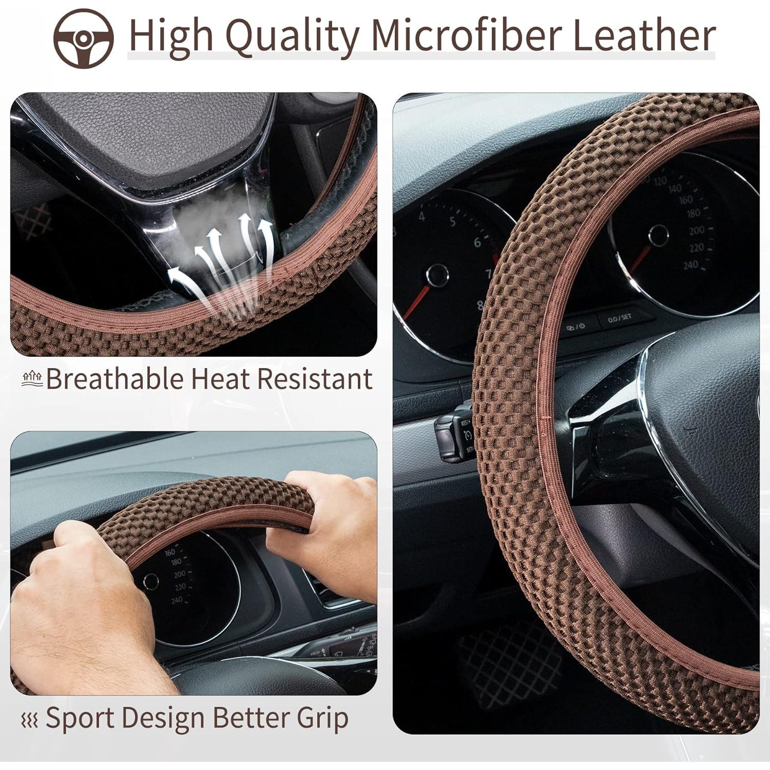 Cubierta de Volante Elástico GaRhomxy Microfibra Antideslizante