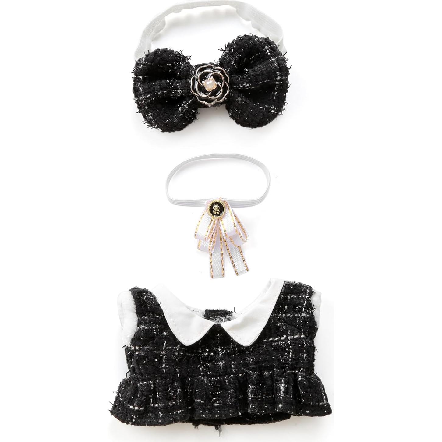 Conjunto de Ropa para Muñecas 17cm CHICHO - Vestido Tweed Negro