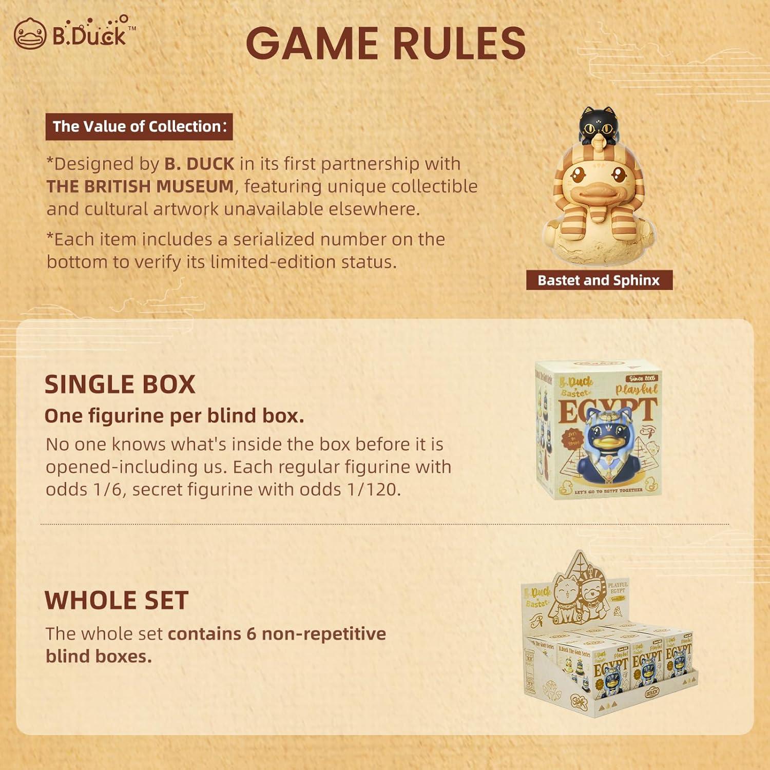 Caja Sorpresa B.Duck x Museo Británico - Figuras Egipcias