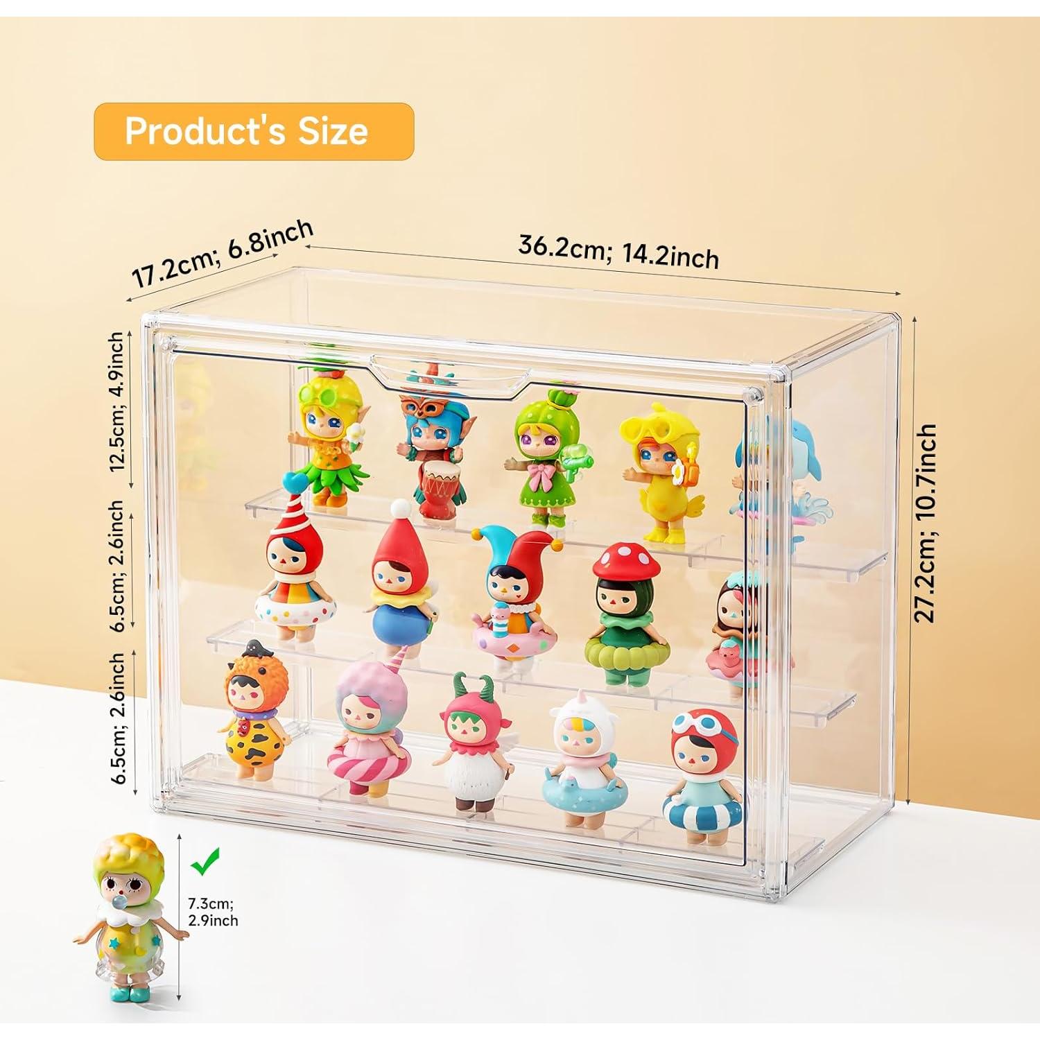 Caja de Exhibición Acrílica Grande Cocheetah 28x25x36cm para Figuras