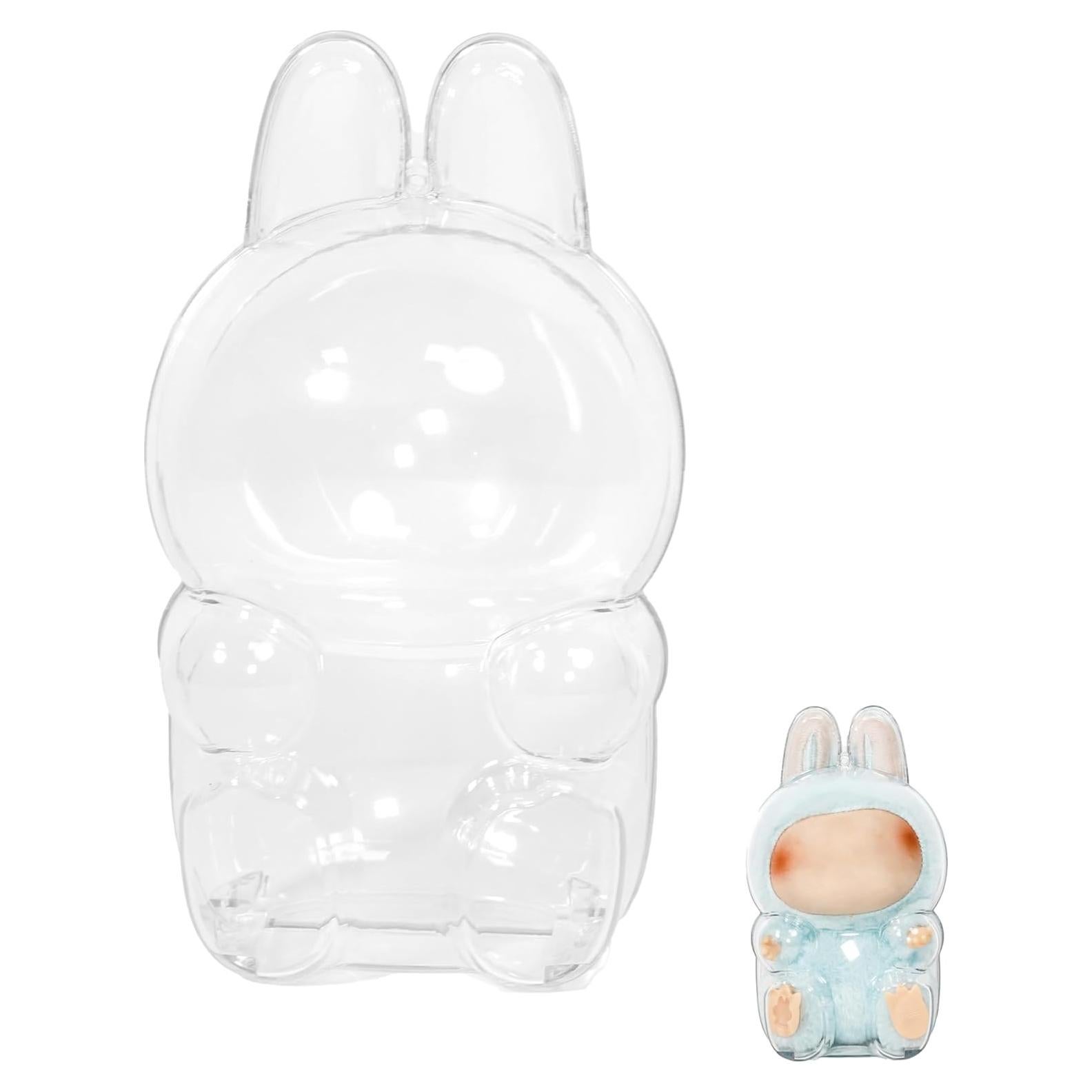 Caja de Exhibición Acrílica para Muñeca de Peluche 15cm