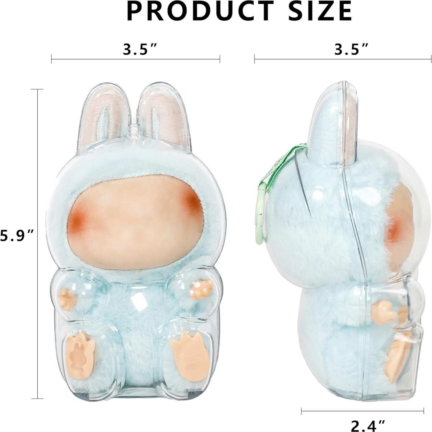 Caja de Exhibición Acrílica para Muñeca de Peluche 15cm