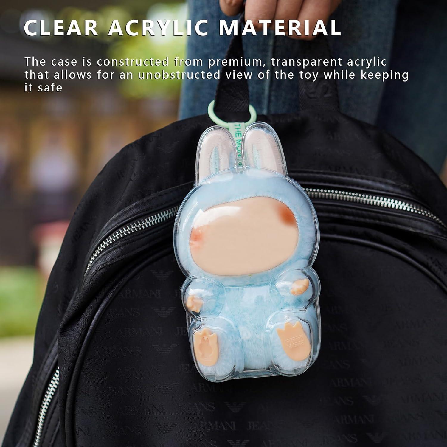 Caja de Exhibición Acrílica para Muñeca de Peluche 15cm