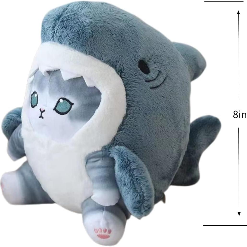 Juguete de Peluche Tiburón Gato DSWUJHI 20cm Suave Regalo