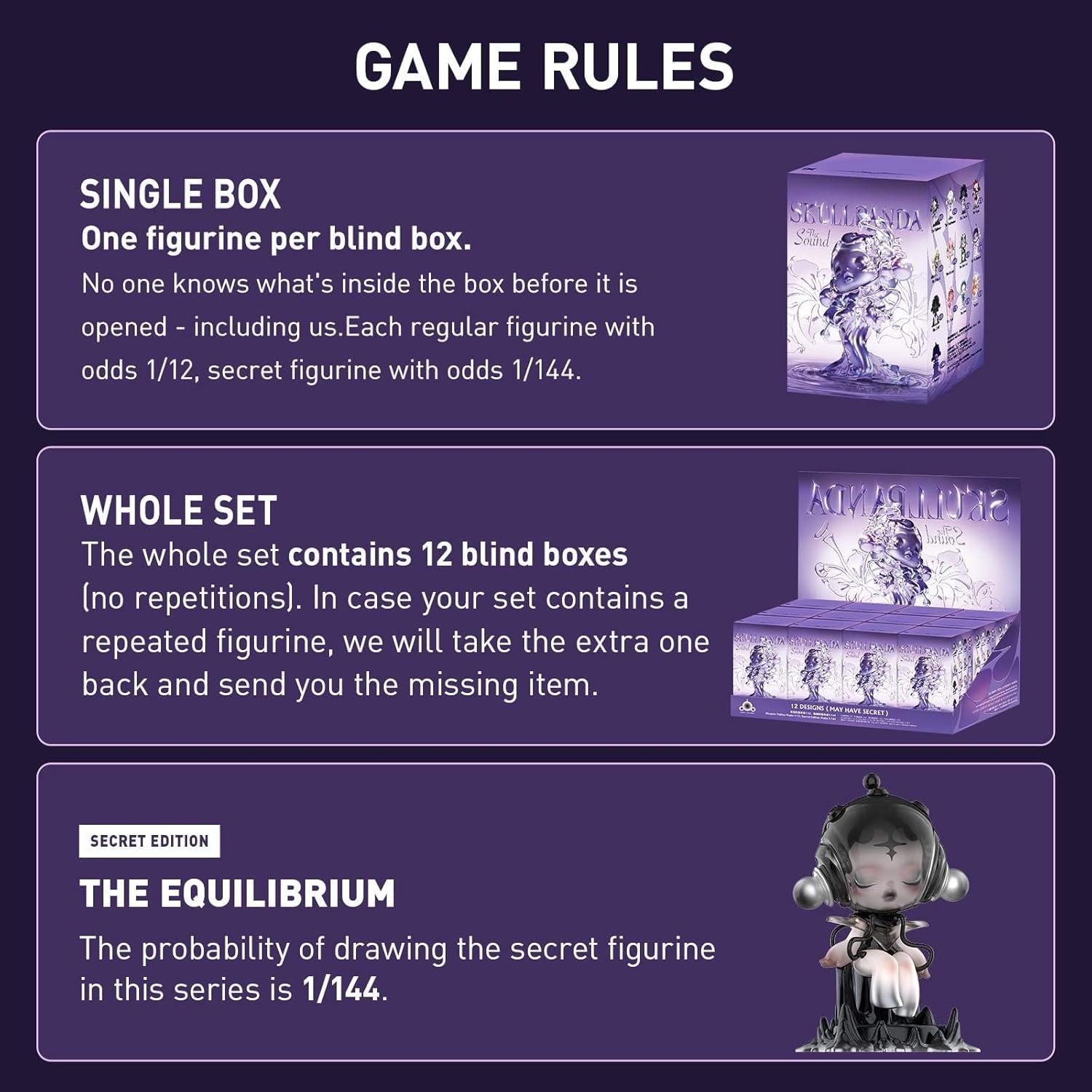 Figuras de Acción Pop Mart Skullpanda - Juego Completo 12 Figuras