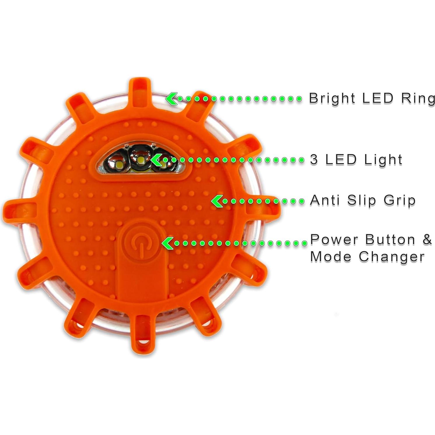 Flares LED de Emergencia 5 OFERTAS SUPER ESTRELLA - 4 Pcs