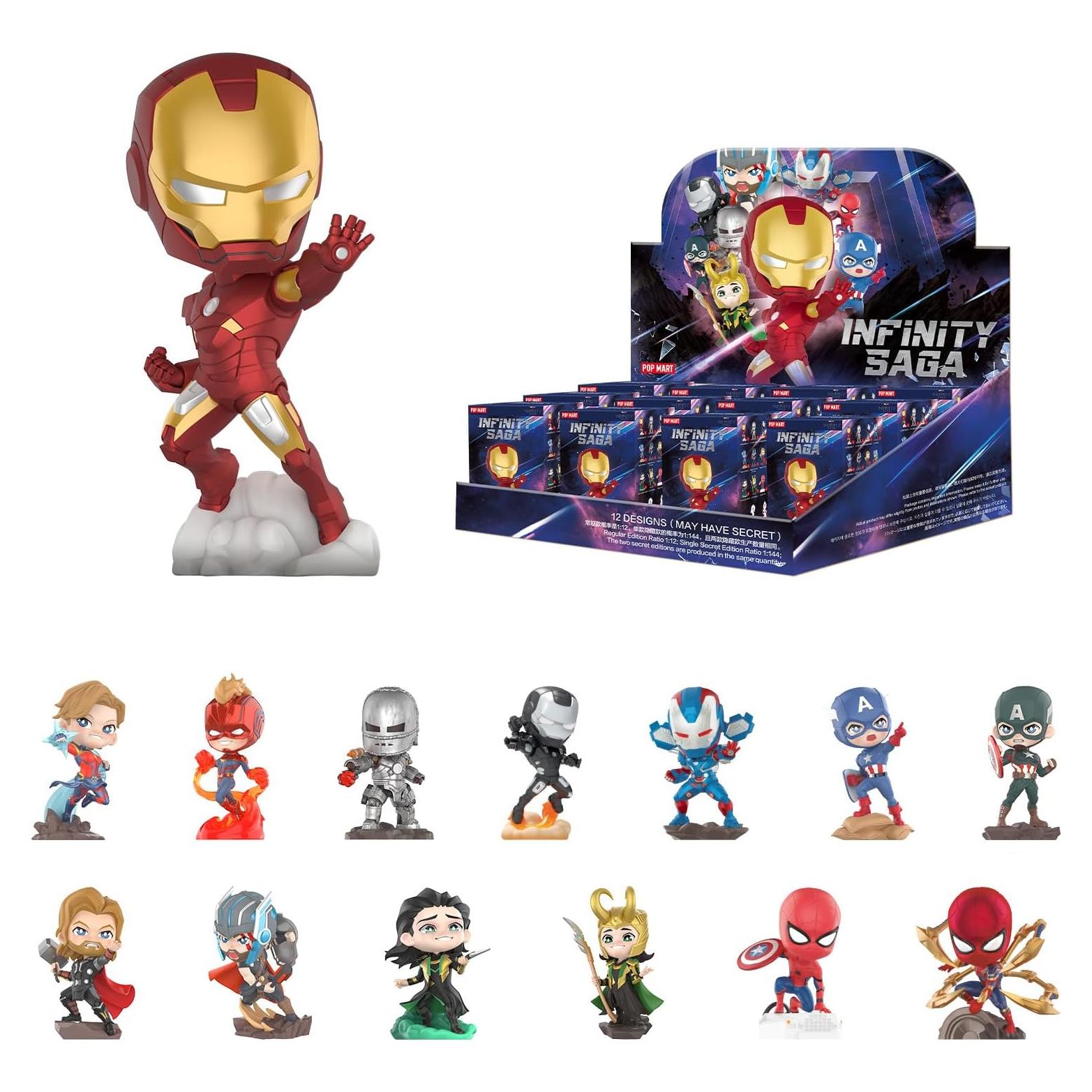 Figuras de Acción POP MART Marvel Infinity Saga - 12 Piezas