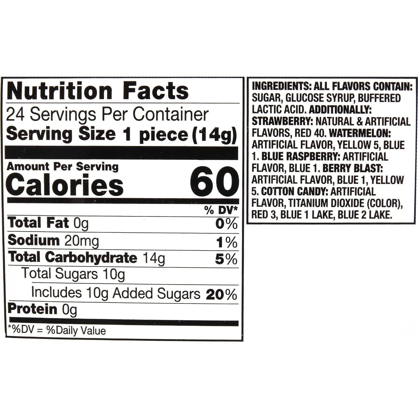 Paquete de 24 Caramelos Lollipop Push Pop a Granel - Sabores Variados