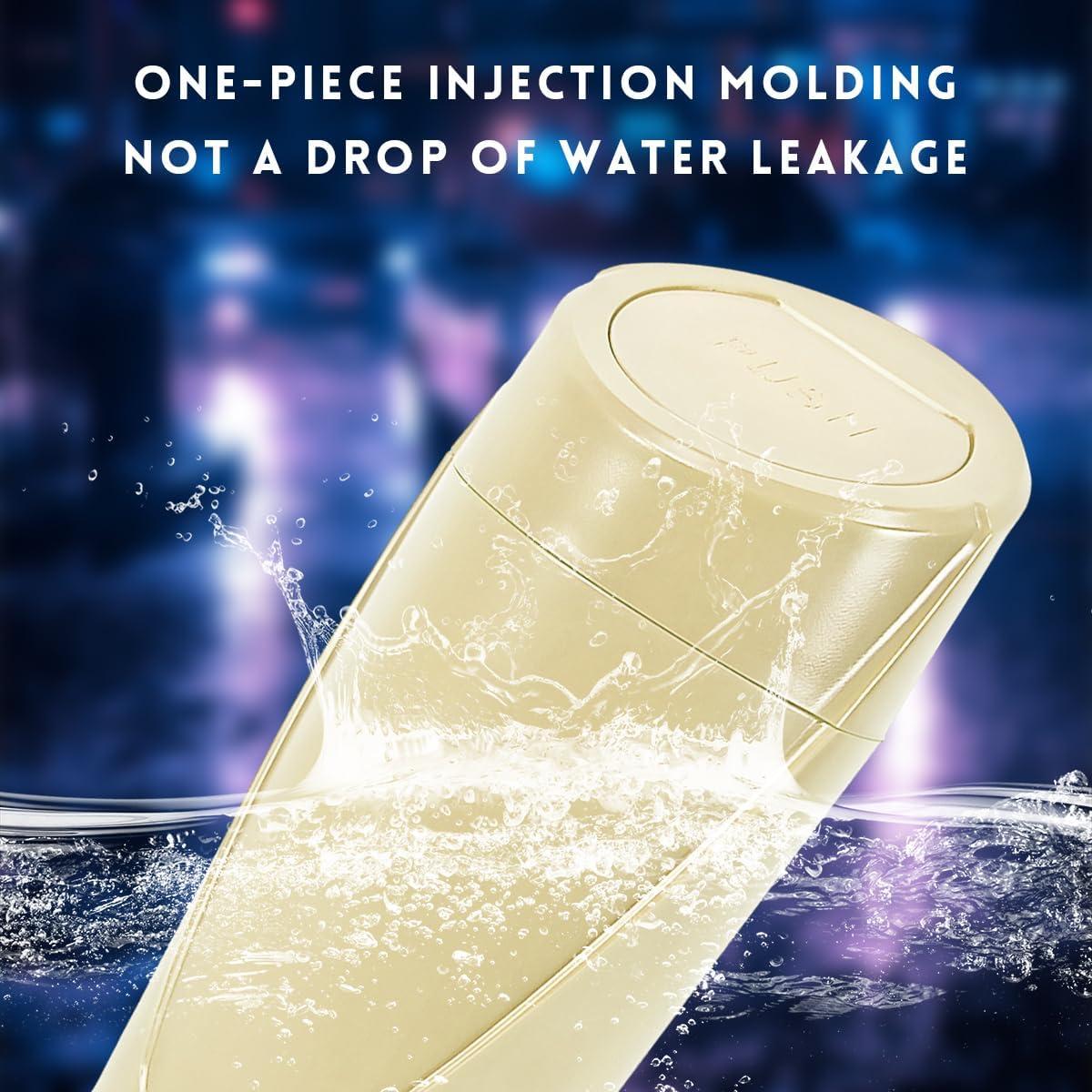 Bote de Basura para Auto Wevdn Beige 1200ml a Prueba de Fugas