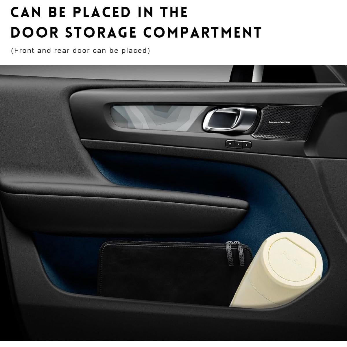 Bote de Basura para Auto Wevdn Beige 1200ml a Prueba de Fugas