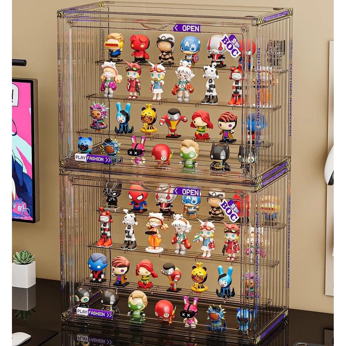 Caja de Exhibición Transparente CESTATIVO 2 Paquete con Puerta Magnética