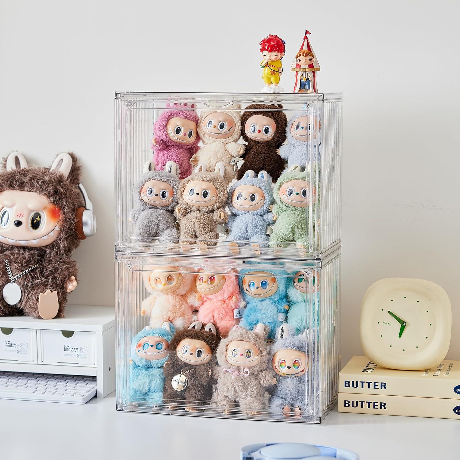 Caja de Exhibición Transparente CESTATIVO 2 Paquete con Puerta Magnética