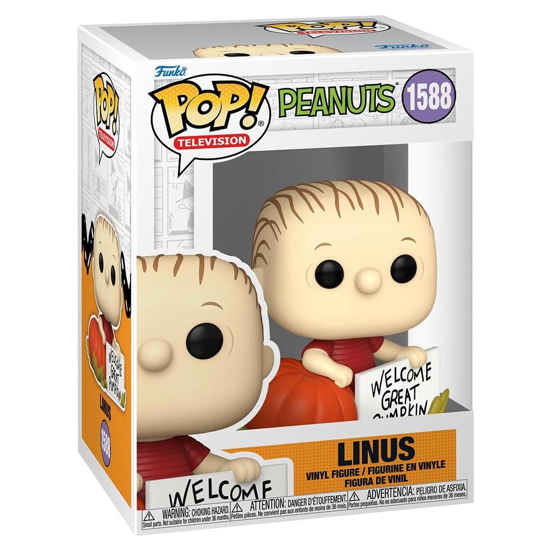 Funko Pop! Linus - Es la Gran Calabaza, Charlie Brown - 9.5 cm