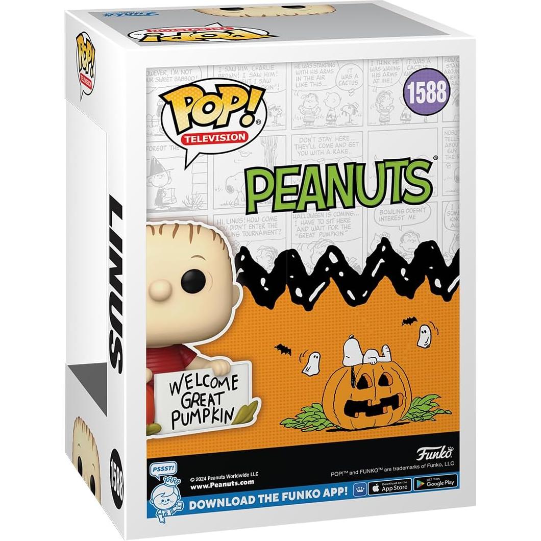 Funko Pop! Linus - Es la Gran Calabaza, Charlie Brown - 9.5 cm