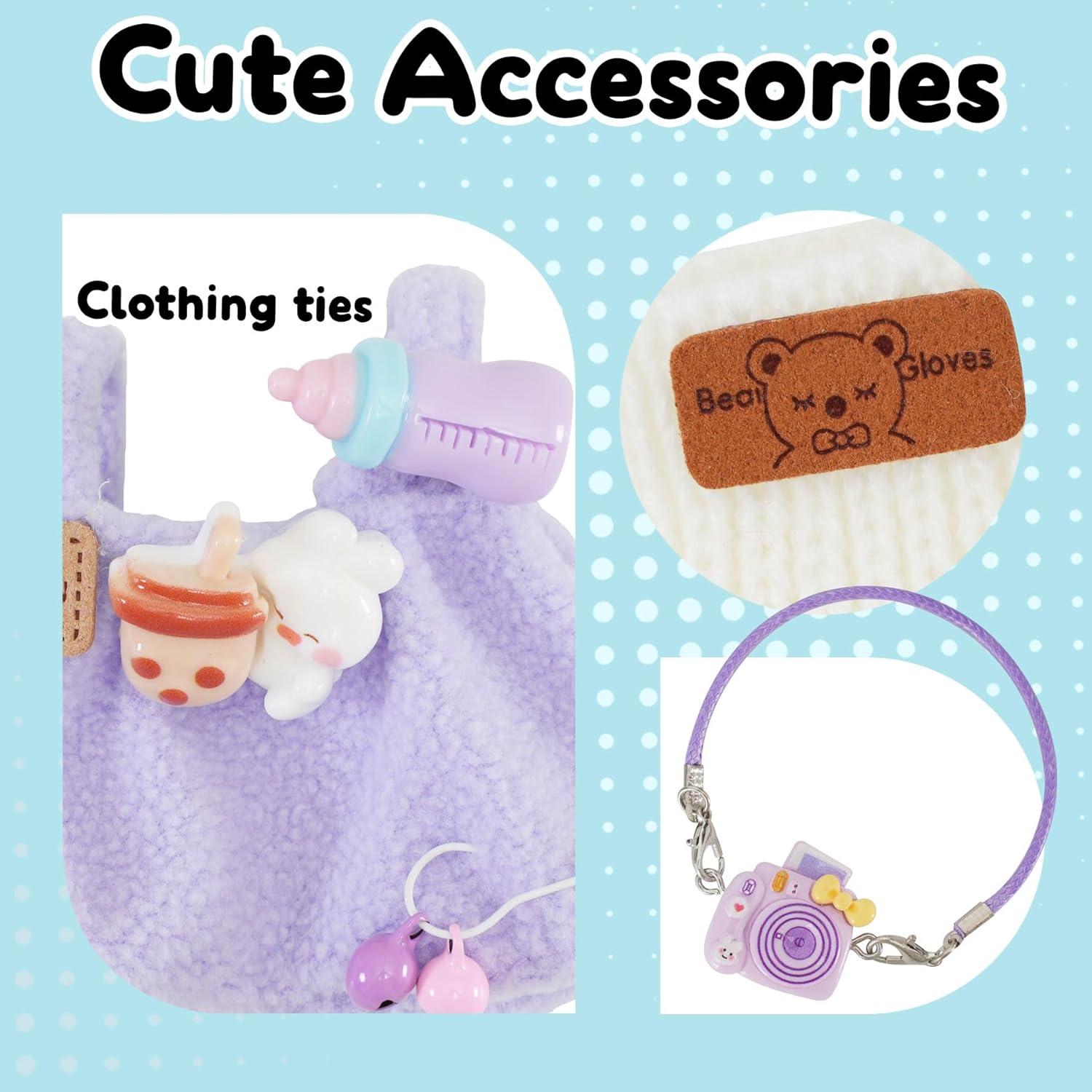 Conjunto de Ropa para Muñeca de 17cm IGINOA Morado