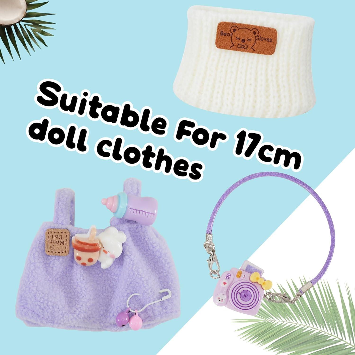 Conjunto de Ropa para Muñeca de 17cm IGINOA Morado