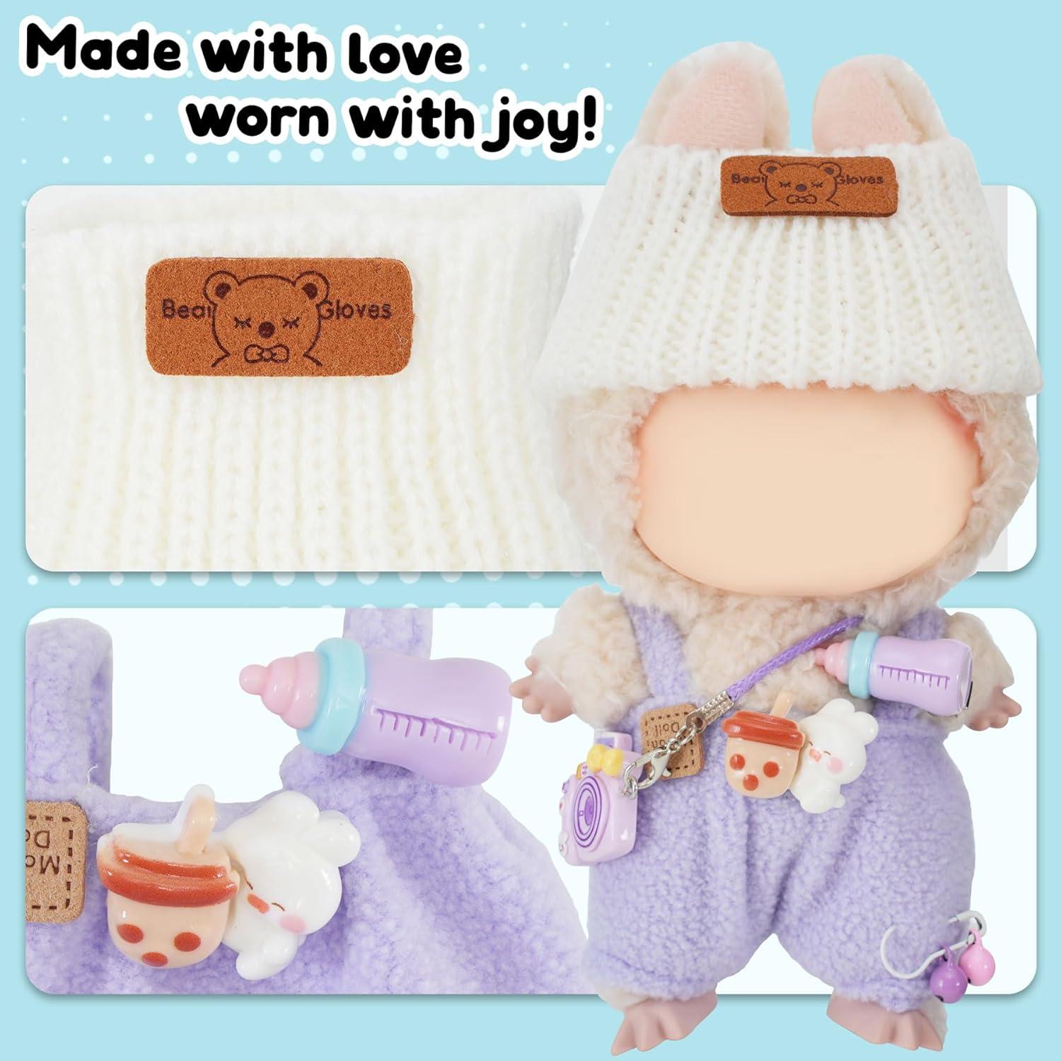 Conjunto de Ropa para Muñeca de 17cm IGINOA Morado