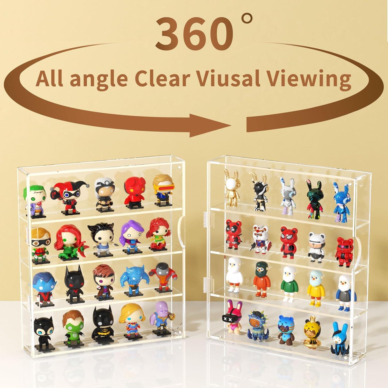 Caja de Exhibición Acrílica NIUBEE 4 Niveles 30x6x34 cm