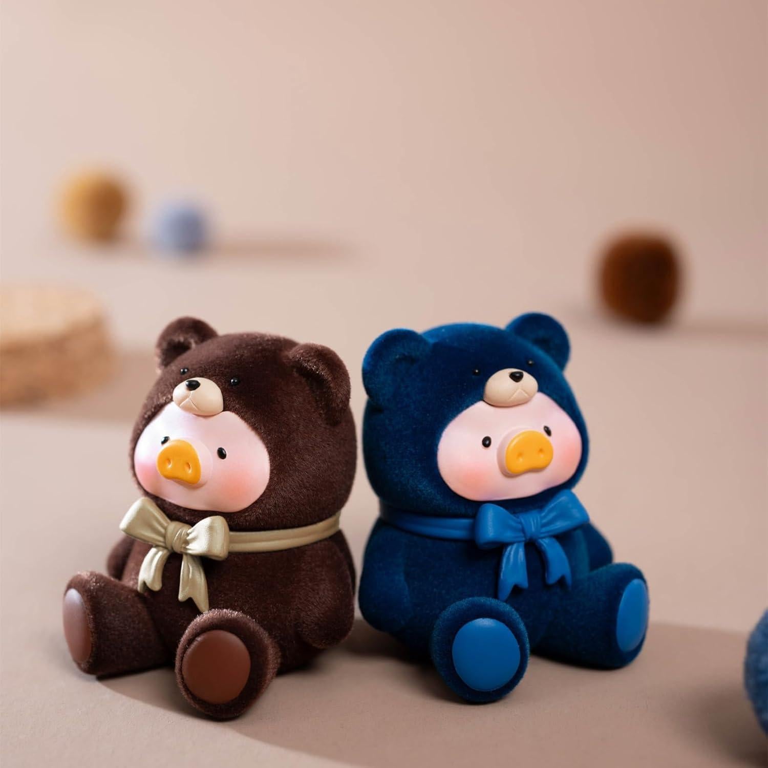 Figuras Kawaii Lulu El Cerdito Oso Mini Frijol - 20 Bolsas