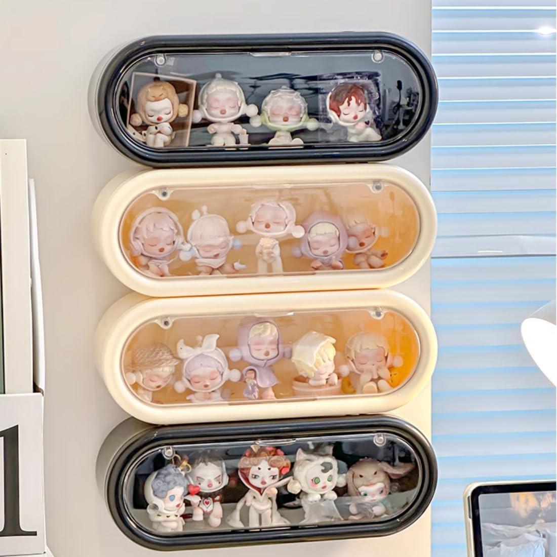 Paquete de 2 cajas de exhibición acrílicas CESTATIVO 30x8.9x11.4cm