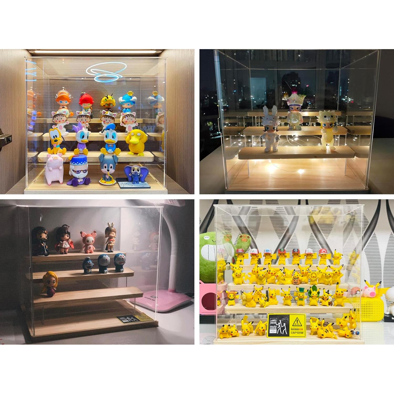 Estante Acrílico Transparente Choowin 4 Niveles Negro