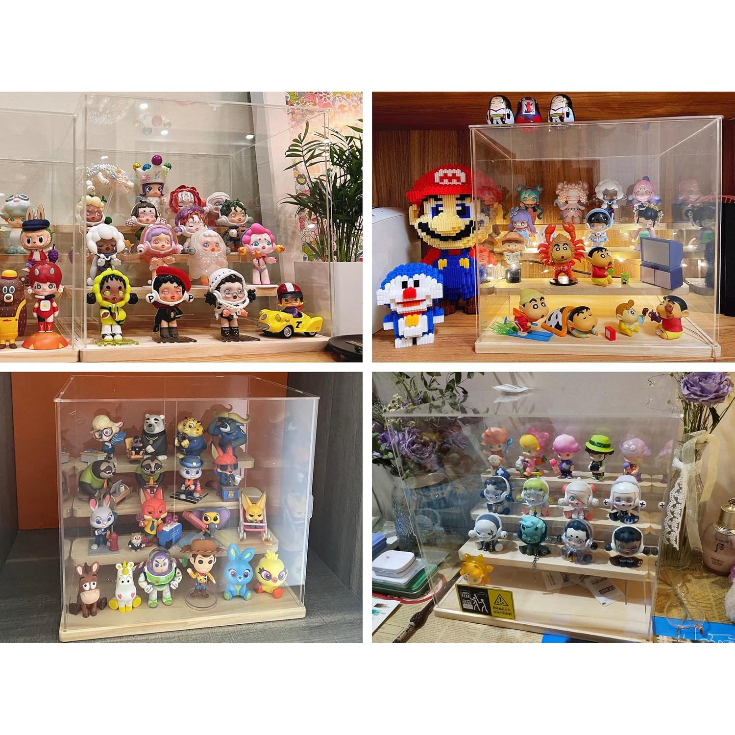 Estante Acrílico Transparente Choowin 4 Niveles Negro