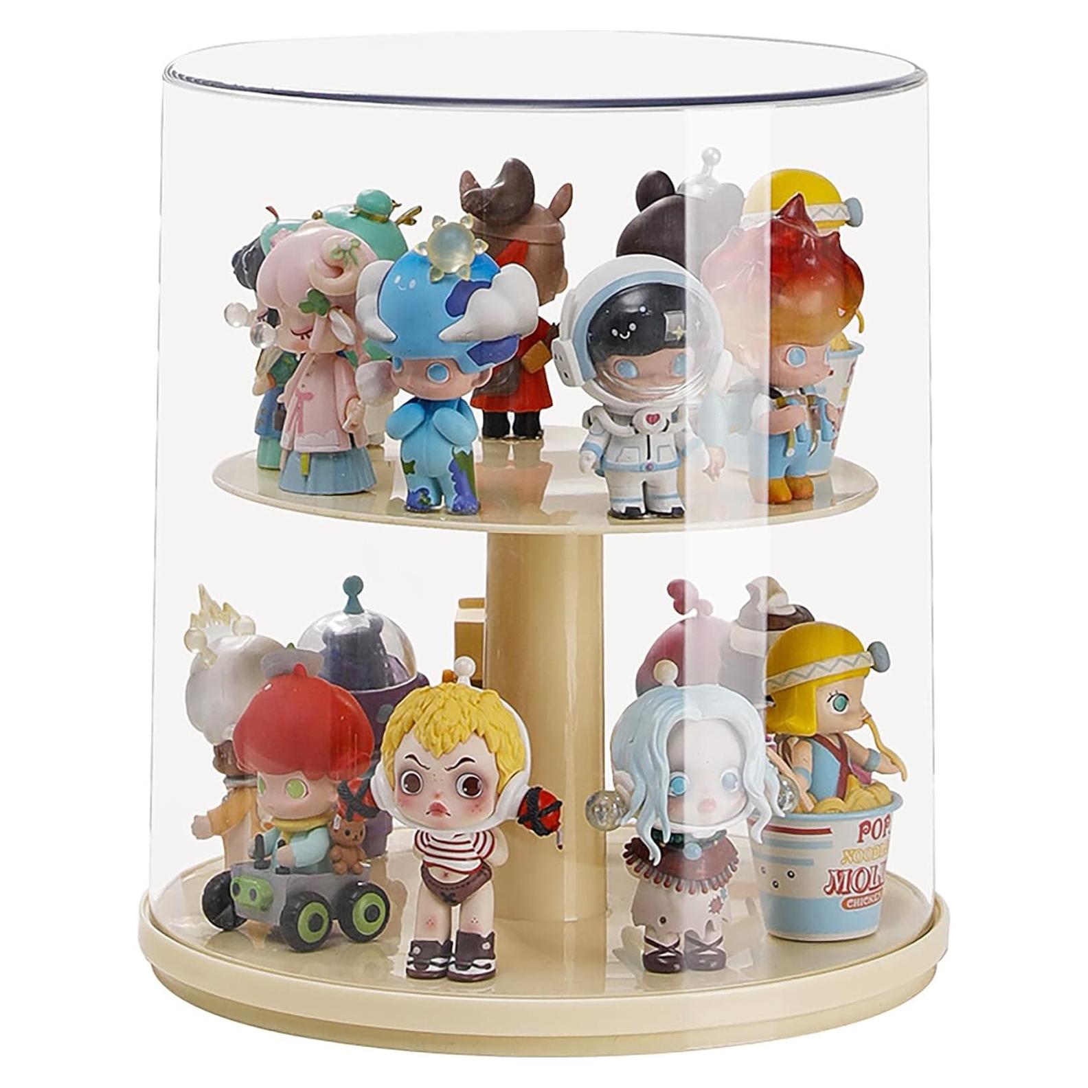 Estuche de exhibición rotativo ZZFENGKR 26x22.9 cm para figuras