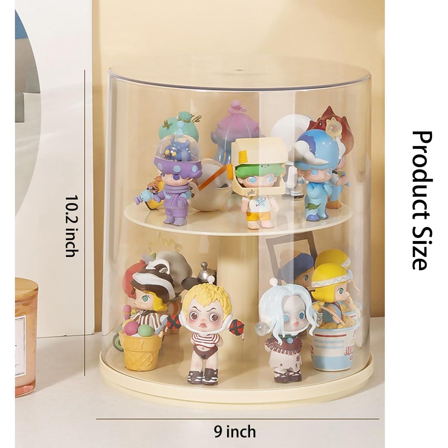 Estuche de exhibición rotativo ZZFENGKR 26x22.9 cm para figuras