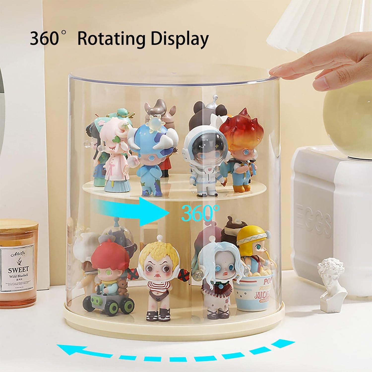 Estuche de exhibición rotativo ZZFENGKR 26x22.9 cm para figuras