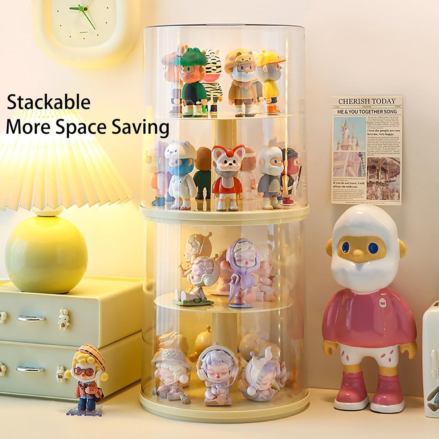 Estuche de exhibición rotativo ZZFENGKR 26x22.9 cm para figuras