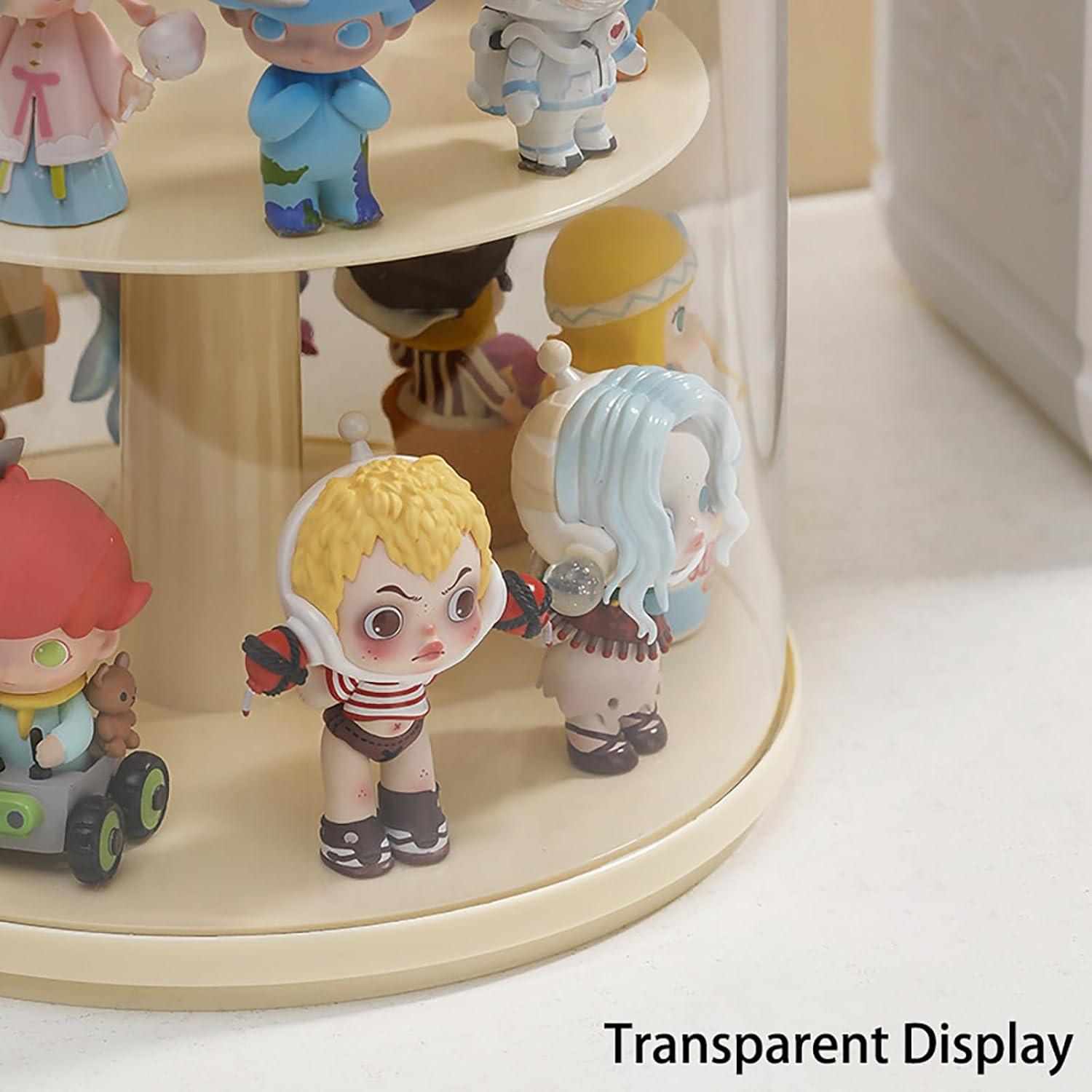 Estuche de exhibición rotativo ZZFENGKR 26x22.9 cm para figuras