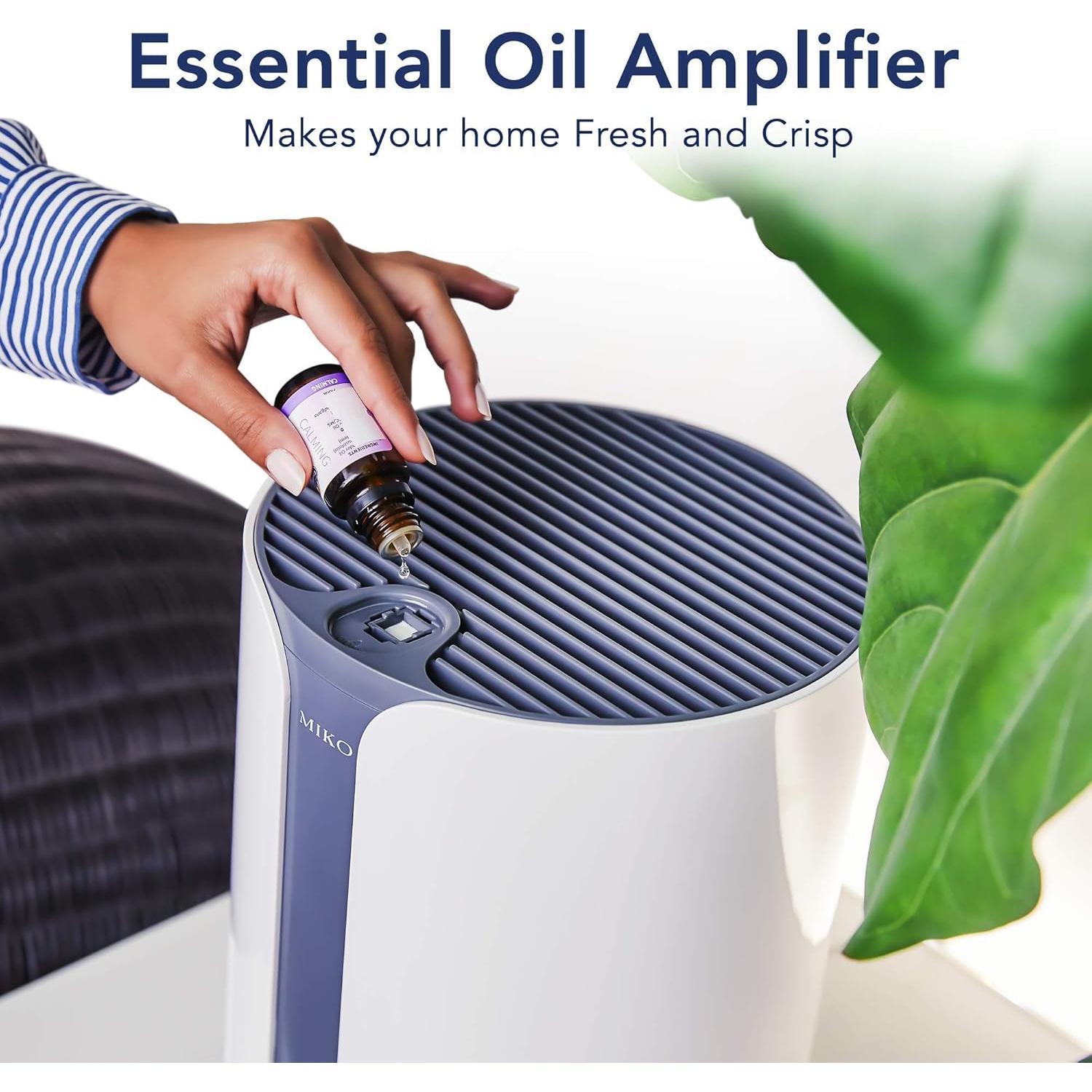 Purificador de aire Miko HEPA 37.16 m² 3 velocidades 25 dB