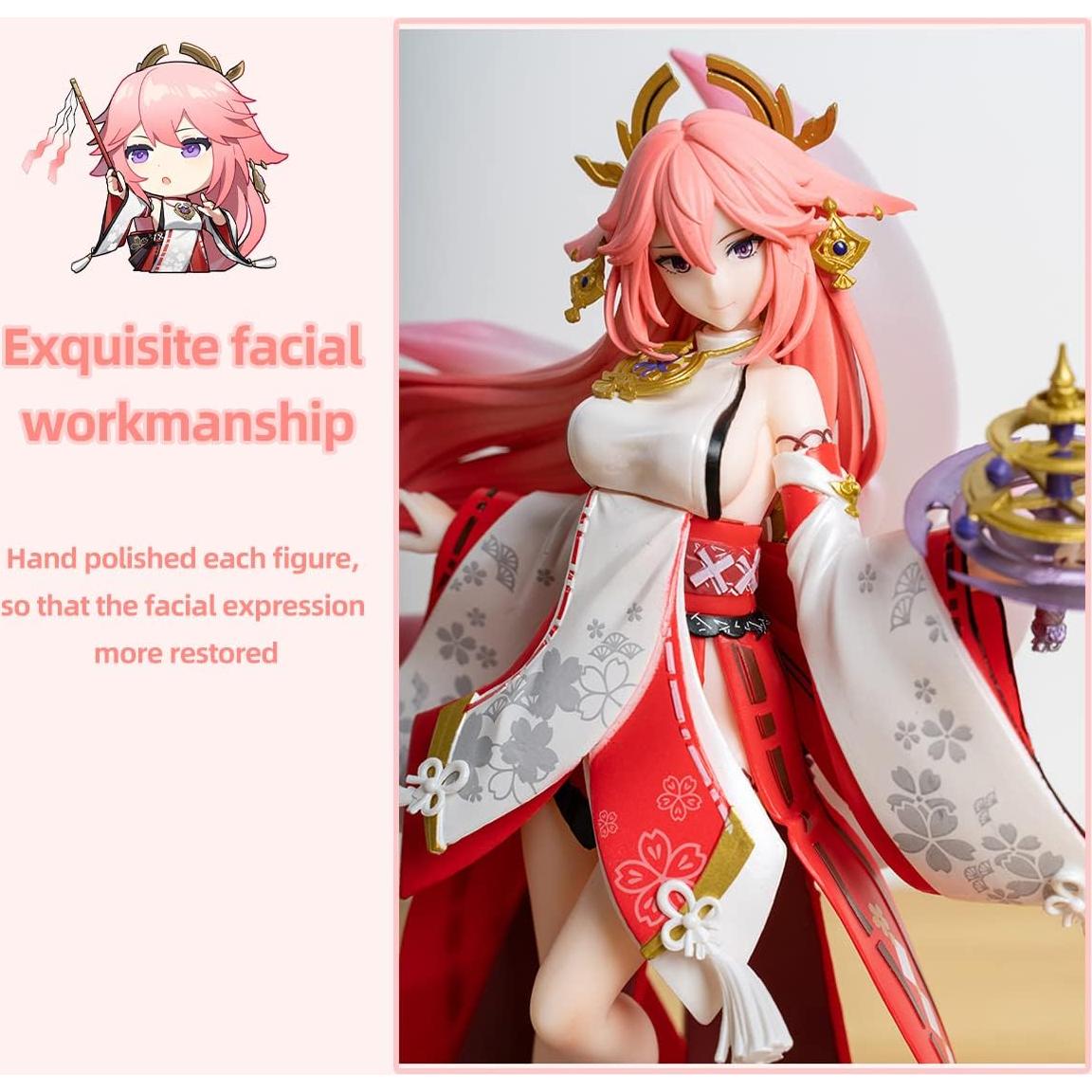 Figura Yae Miko 1/7 Genshin Impact 24CM PVC Alta Calidad