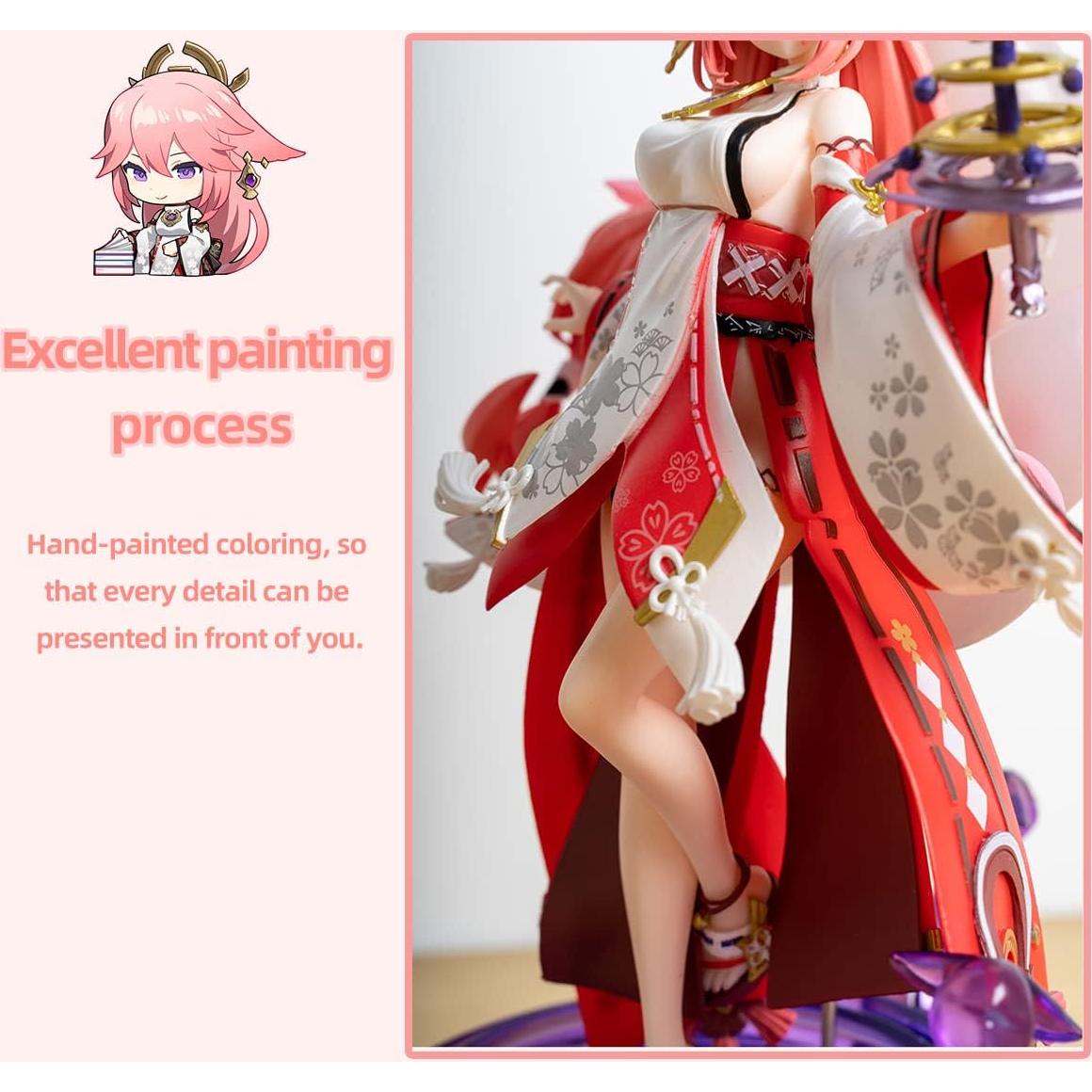 Figura Yae Miko 1/7 Genshin Impact 24CM PVC Alta Calidad