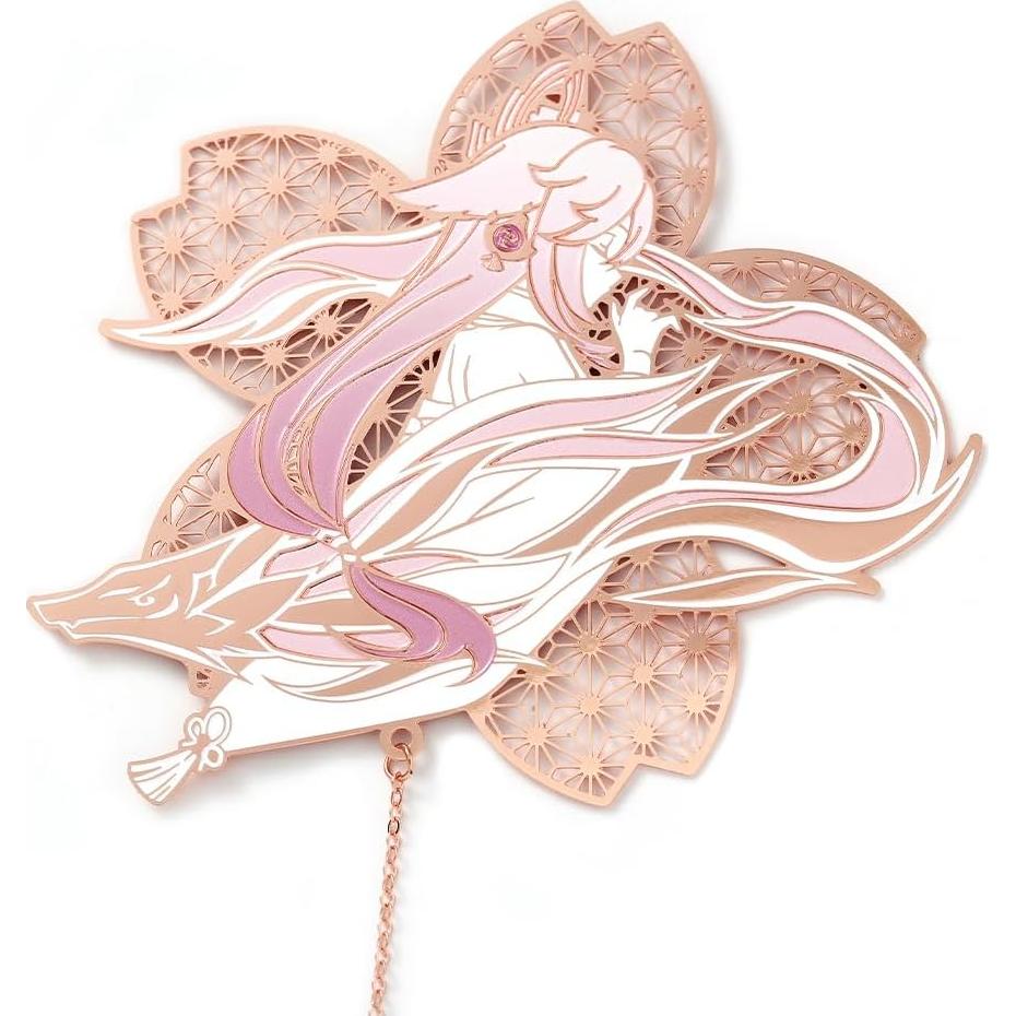 Serie de Ropa Yae Miko - Marcador de Metal y Llavero