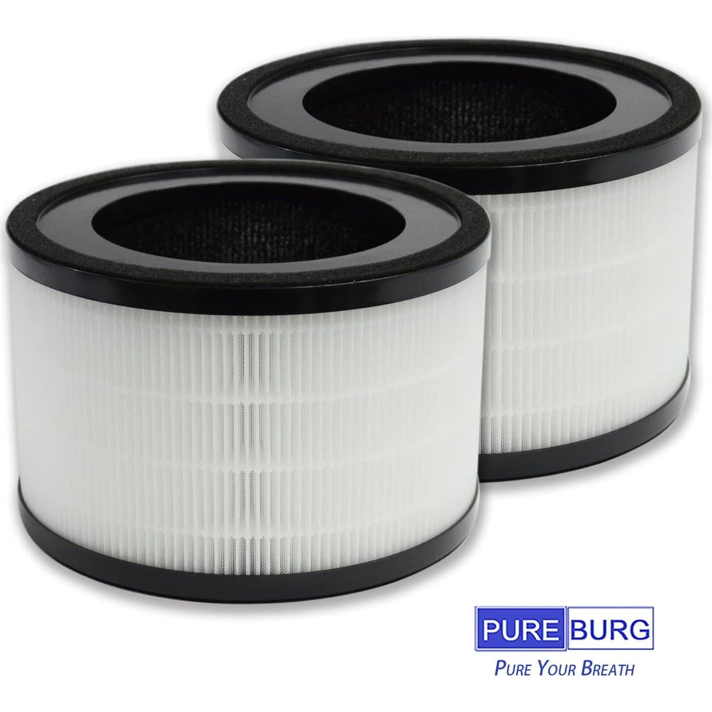Filtros HEPA Verdaderos PUREBURG MAF-02 para Purificador Miko IBUKI M - Paquete de 2