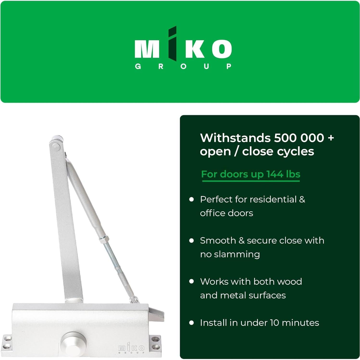 Cerradura Automática Miko B3W Grado 3 UL10C para Puertas