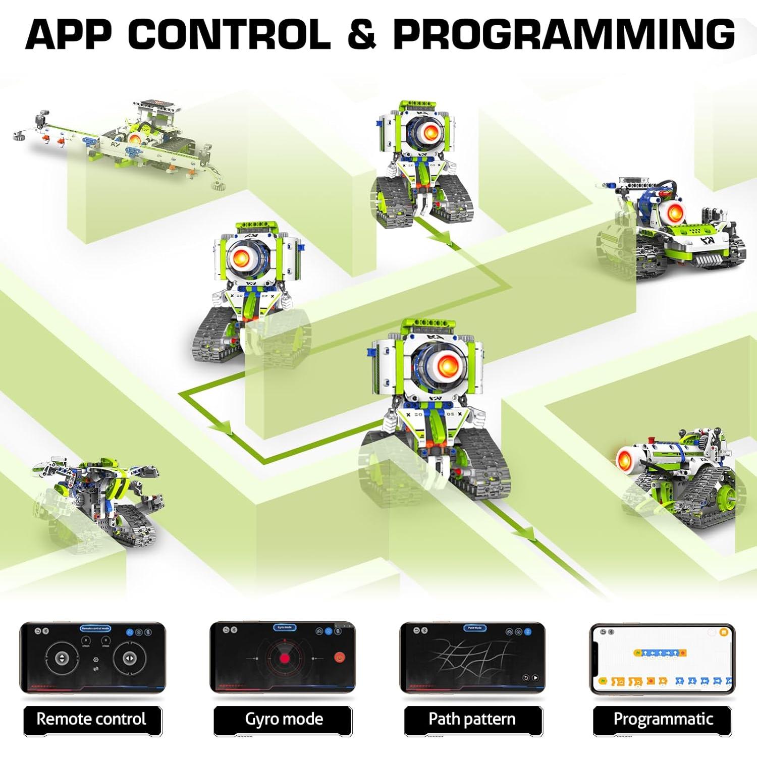 Kit de Robótica 5 en 1 NEXTJOY para Niños 8-12 Años, 337 Piezas