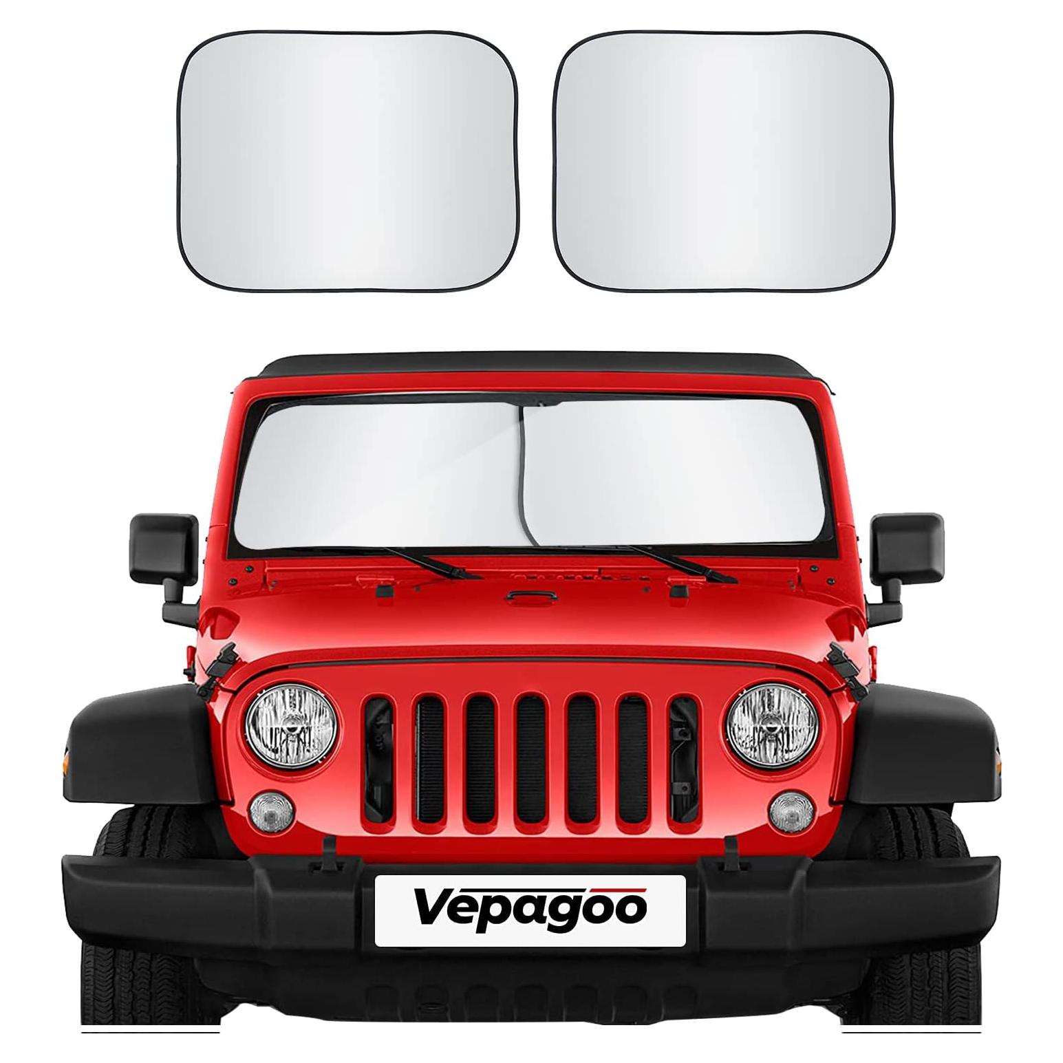 Cubierta Sombra Parabrisas Coche Vepagoo 2 Piezas 45.7x66 cm