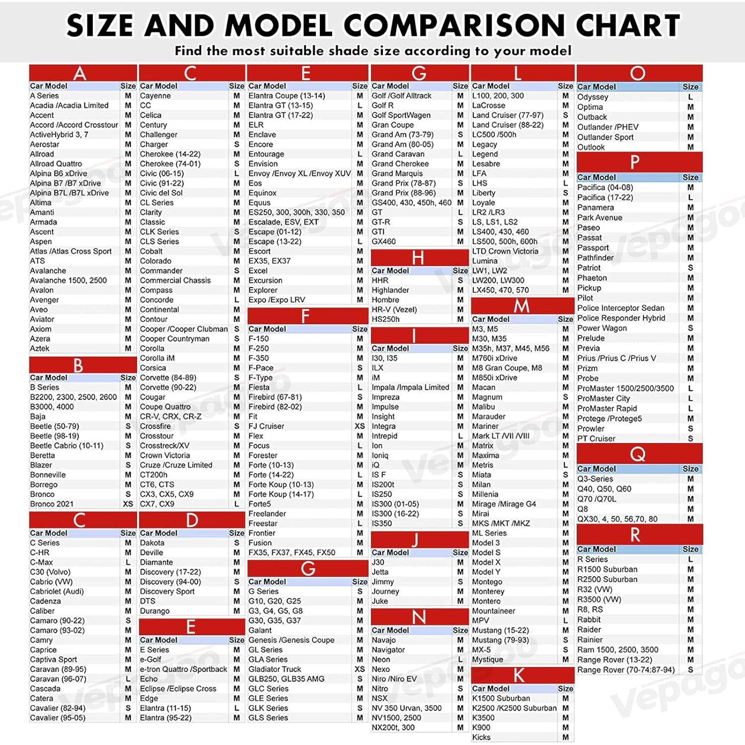 Cubierta Sombra Parabrisas Coche Vepagoo 2 Piezas 45.7x66 cm
