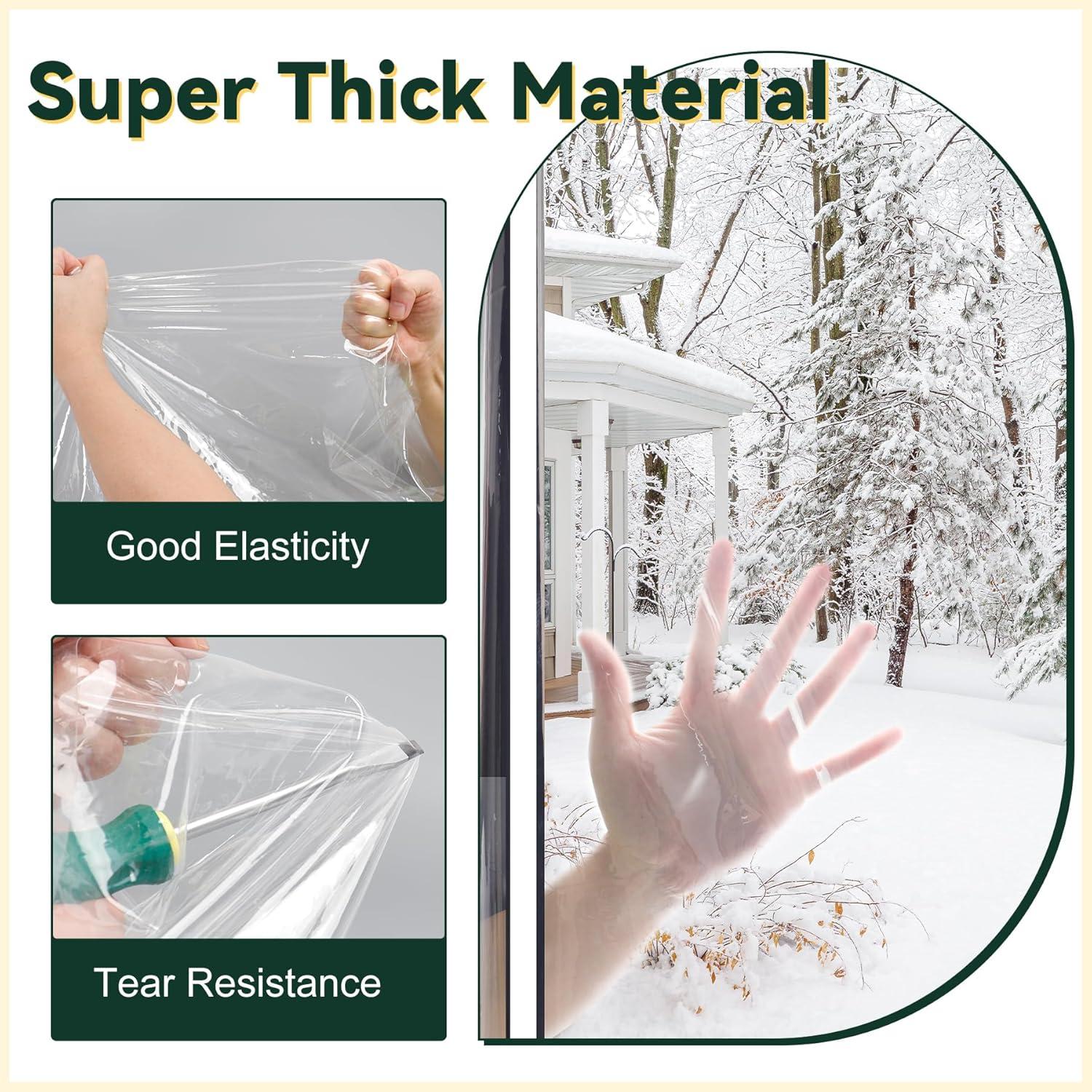 Kit de Aislamiento de Ventana Flehomo 119.4x160 cm Transparente