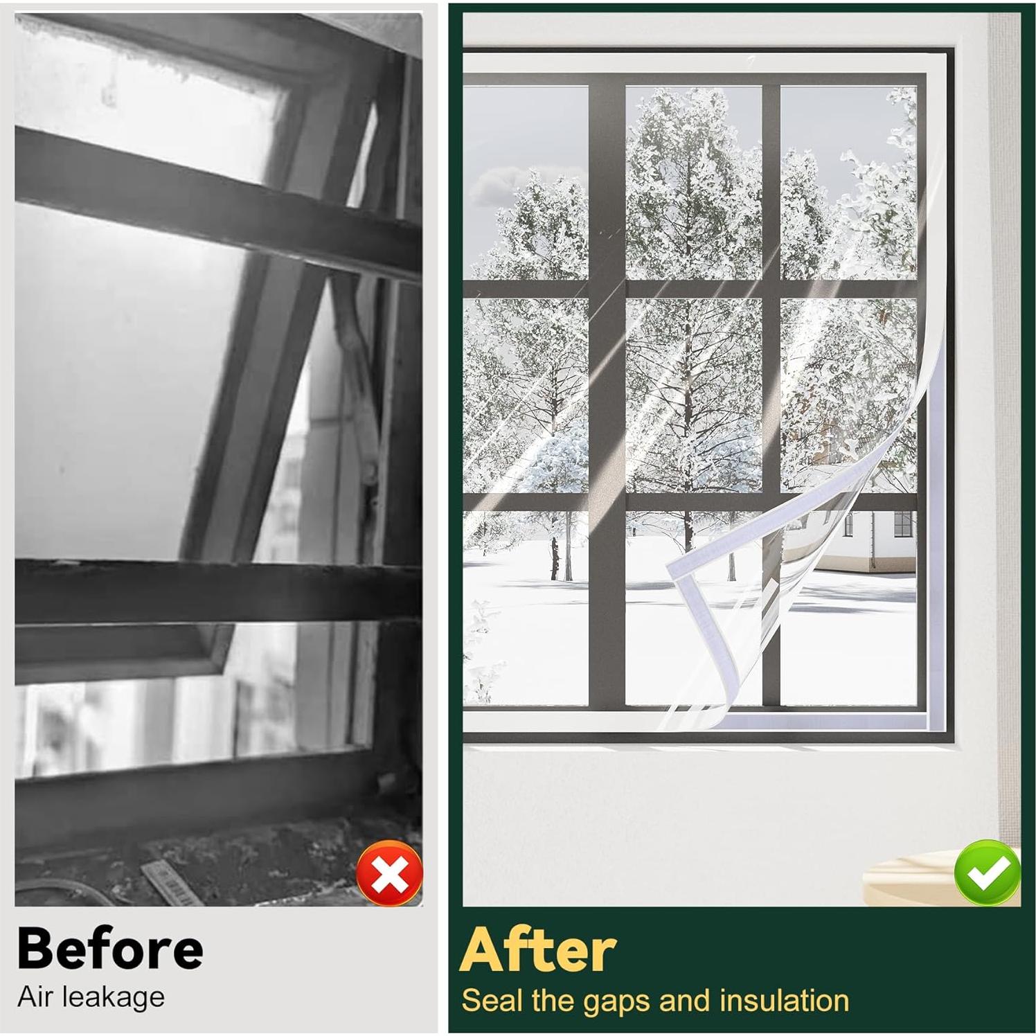 Kit de Aislamiento de Ventana Flehomo 119.4x160 cm Transparente