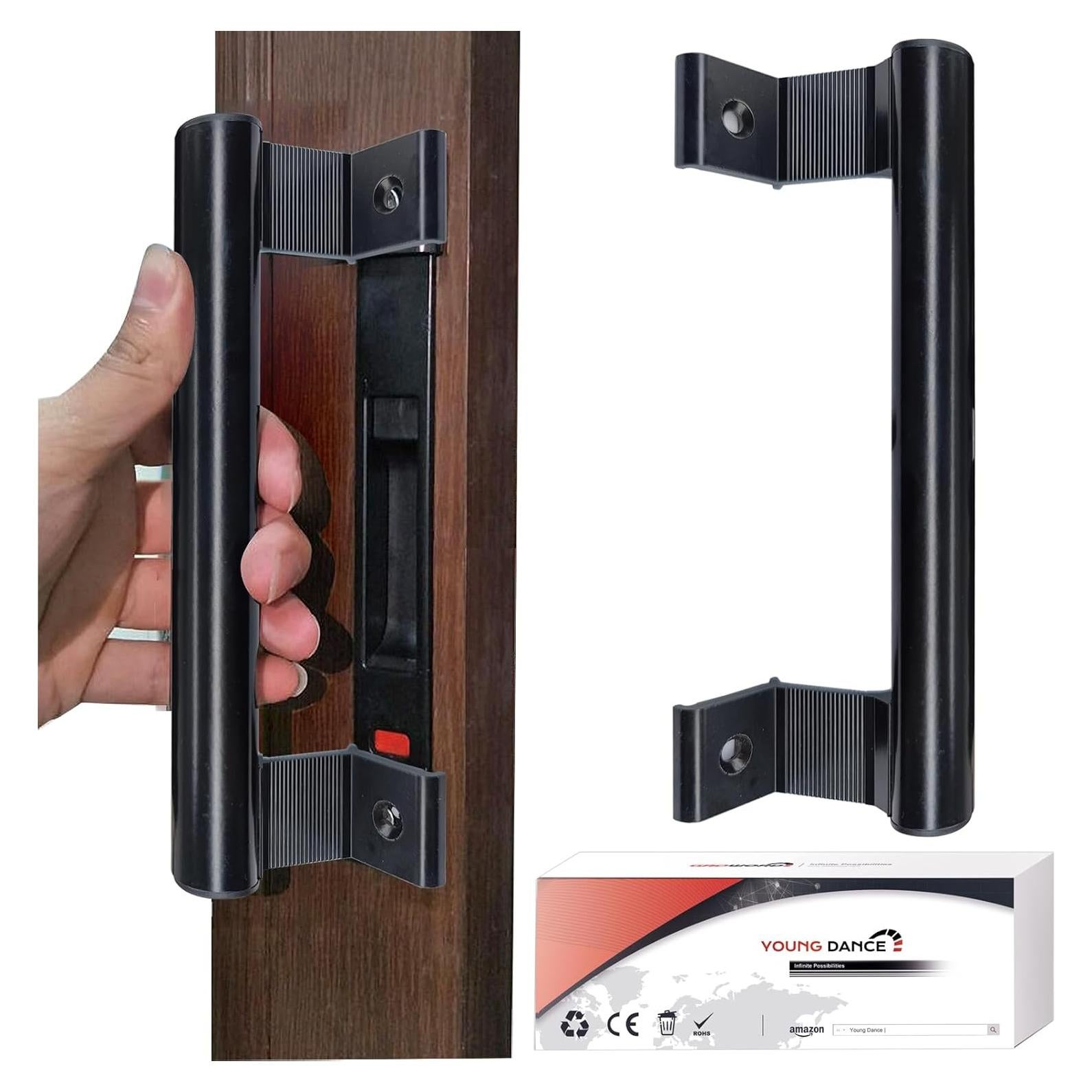 Manija de Puerta Corredera Young Dance Aluminio Negro 19.99cm