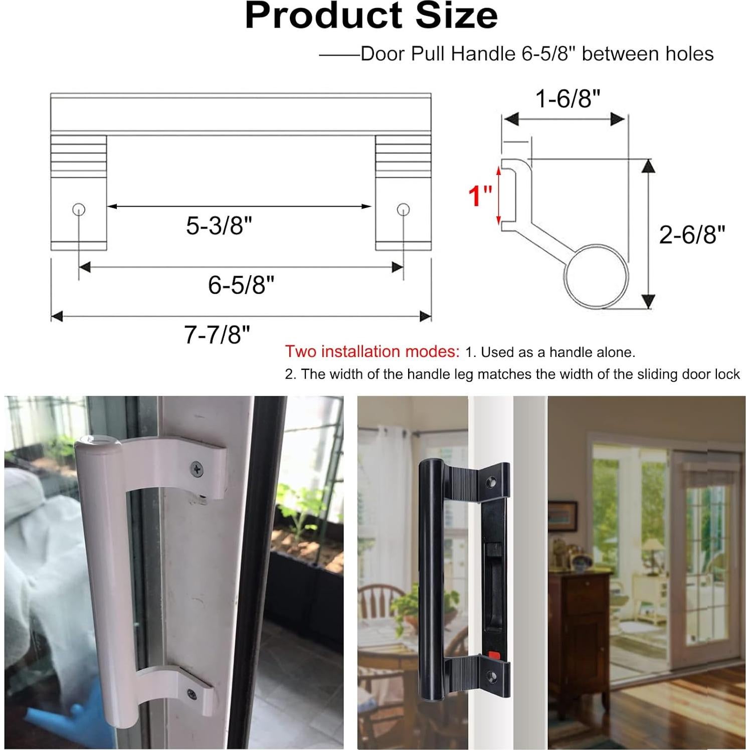 Manija de Puerta Corredera Young Dance Aluminio Negro 19.99cm