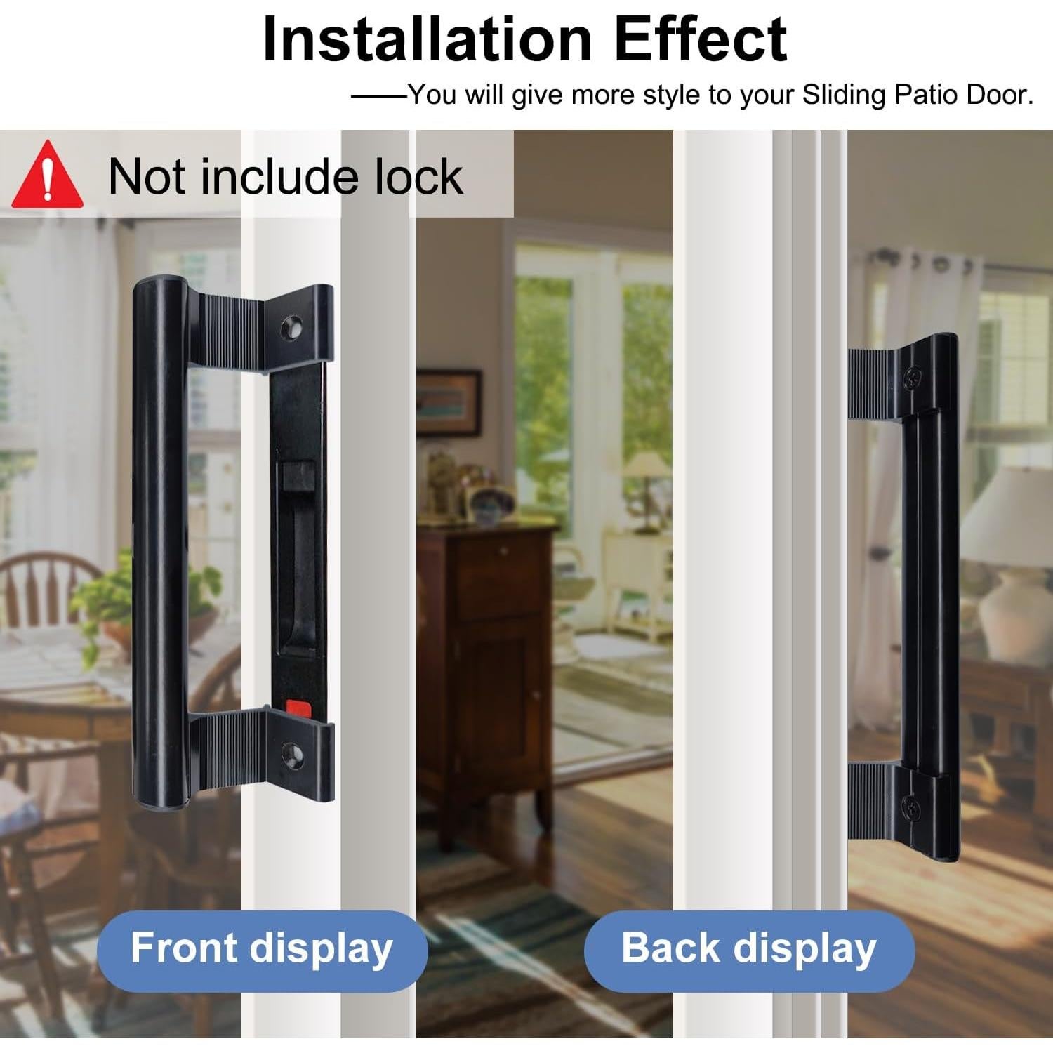 Manija de Puerta Corredera Young Dance Aluminio Negro 19.99cm