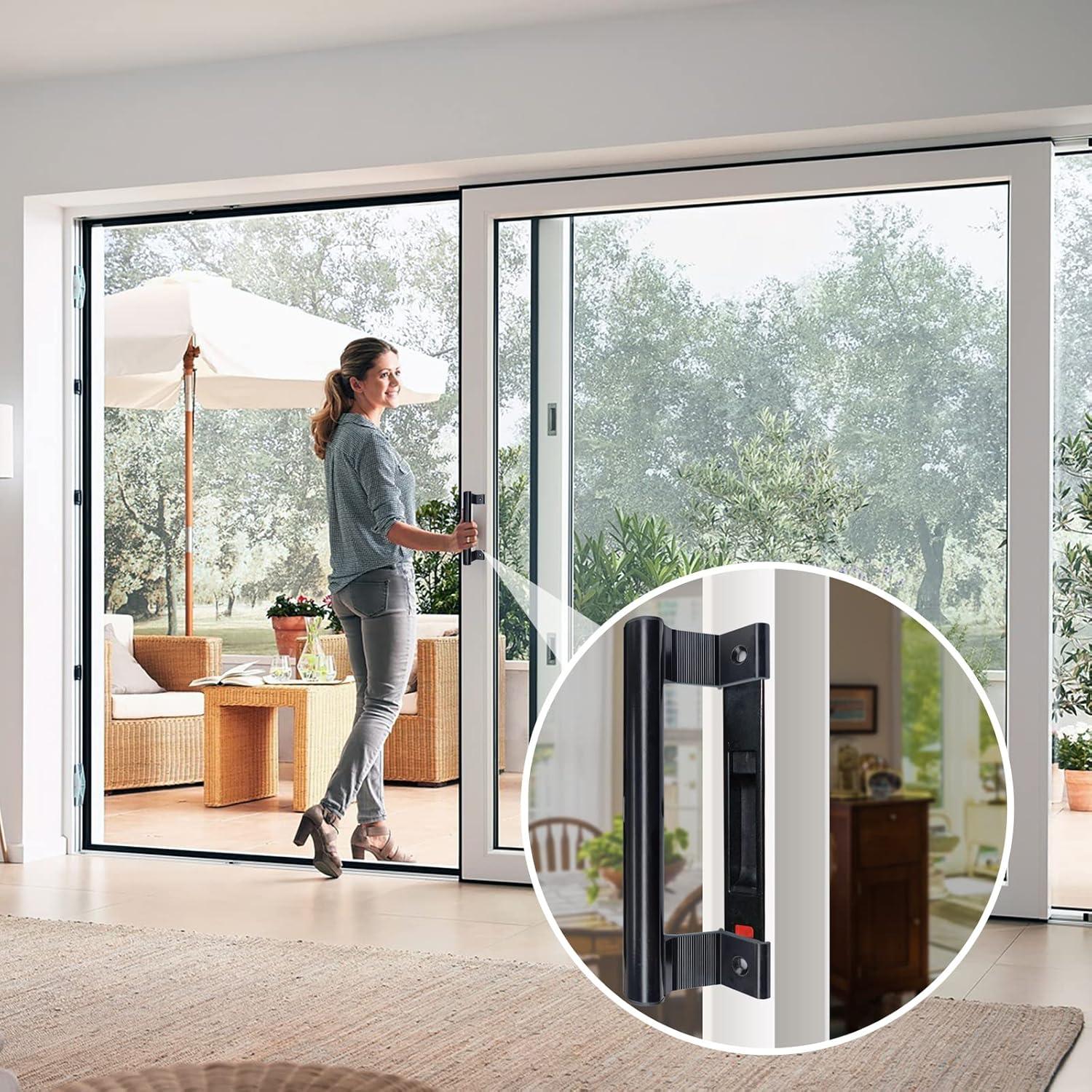 Manija de Puerta Corredera Young Dance Aluminio Negro 19.99cm