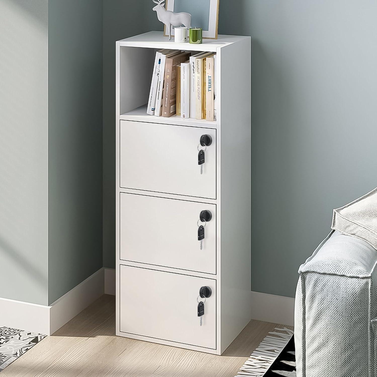 Cerradura de Mueble Tanice 4 Piezas Zinc con Llave Igual