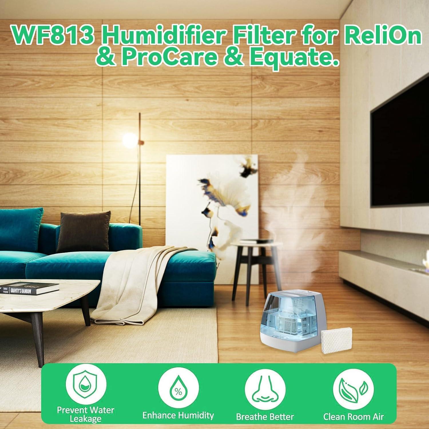 Filtros de Humidificador Kakofaci WF813 Reemplazo 4-Pack